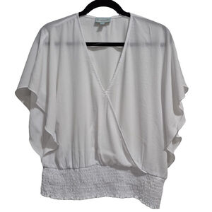 Women's Veronica M‎ Blouse Top Size M White